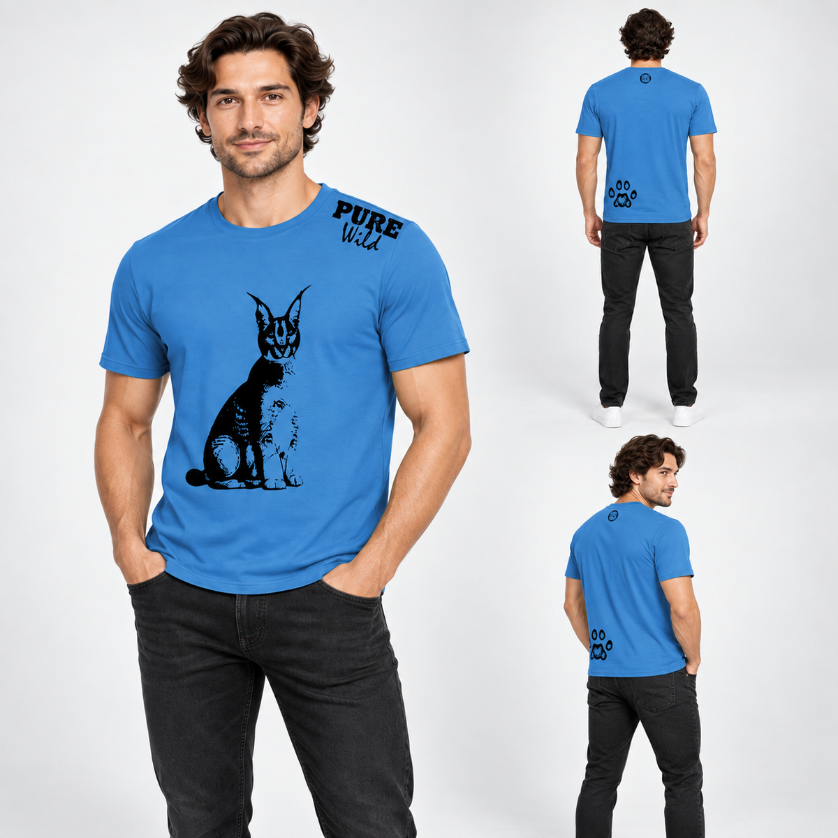 Caracal men's T-shirt – alternate product view 1