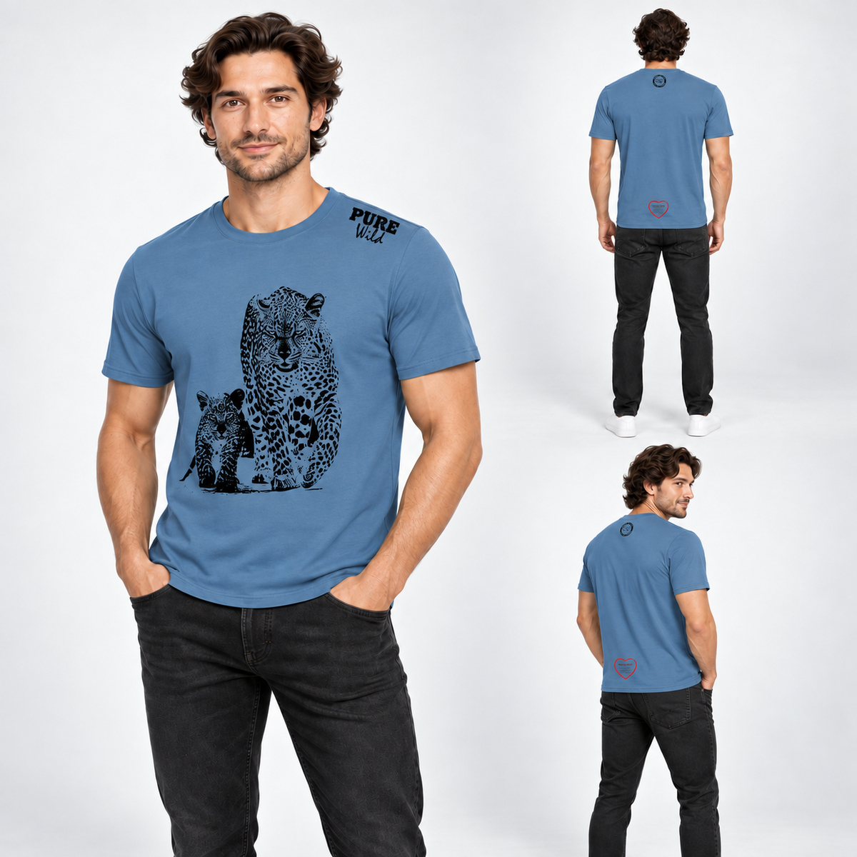 The Leopard Family T-Shirt For A Real Man
