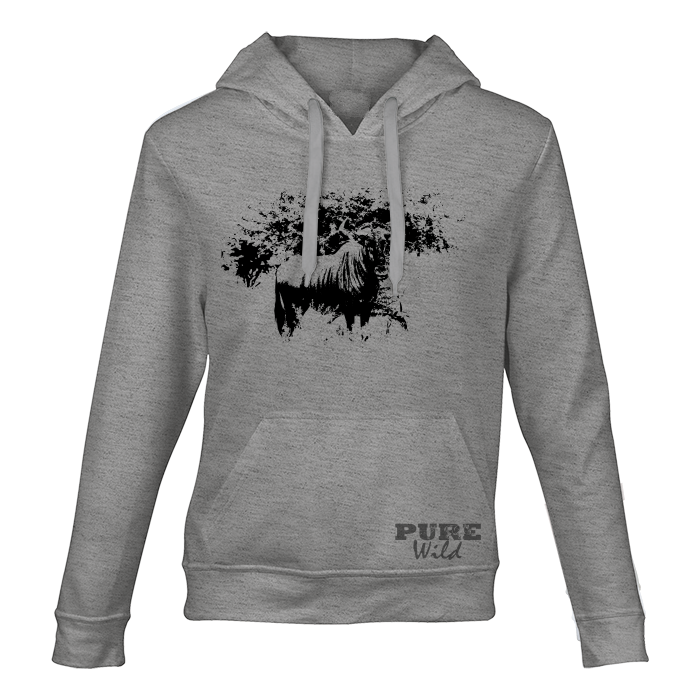 Blue Wildebeest Hooded Sweatshirt for Him and Her