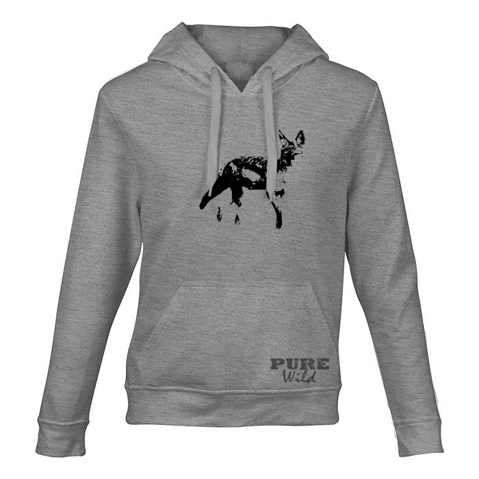 Black-backed Jackal Hooded Sweatshirt for Him and Her