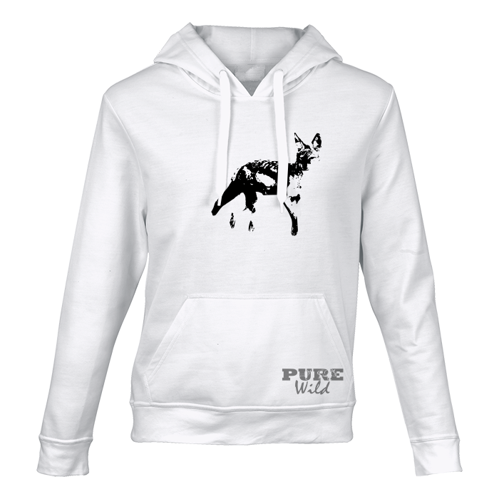 Black-backed Jackal Hooded Sweatshirt for Him and Her