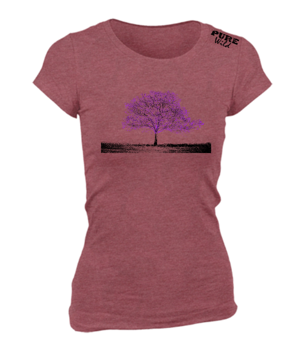 Jacaranda Tree T-Shirt For The Ladies