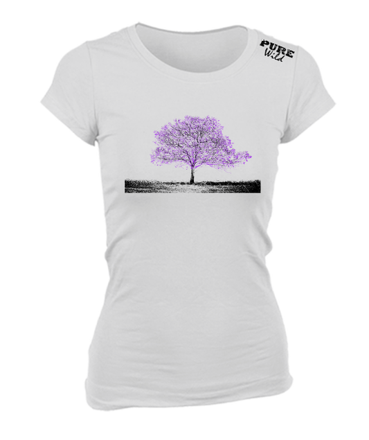 Jacaranda Tree T-Shirt For The Ladies