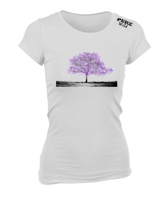Jacaranda Tree T-Shirt For The Ladies