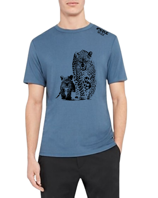 The Leopard Family T-Shirt For A Real Man