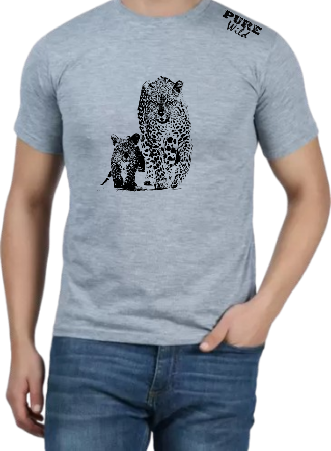 The Leopard Family T-Shirt For A Real Man