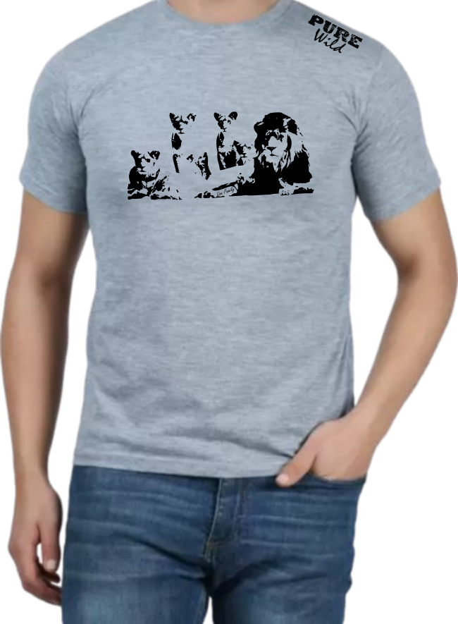 Lion Family T-Shirt For A Real Man