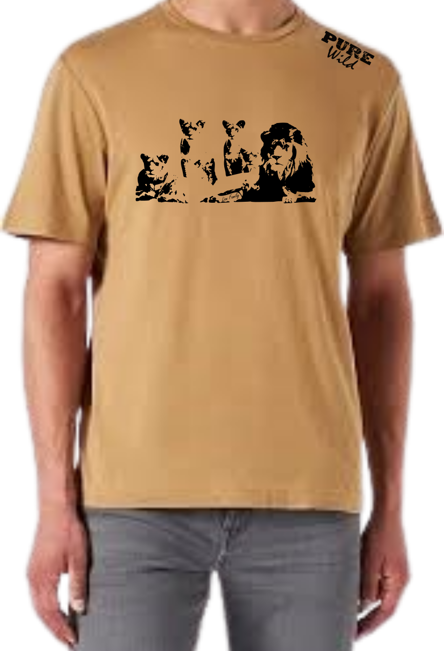 Lion Family T-Shirt For A Real Man