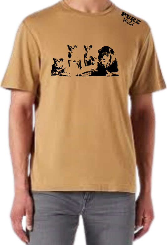 Lion Family T-Shirt For A Real Man