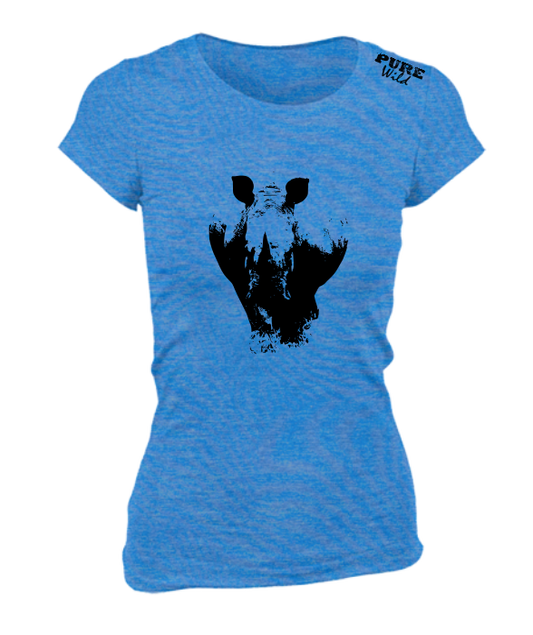 White Rhinoceros T-Shirt For The Ladies