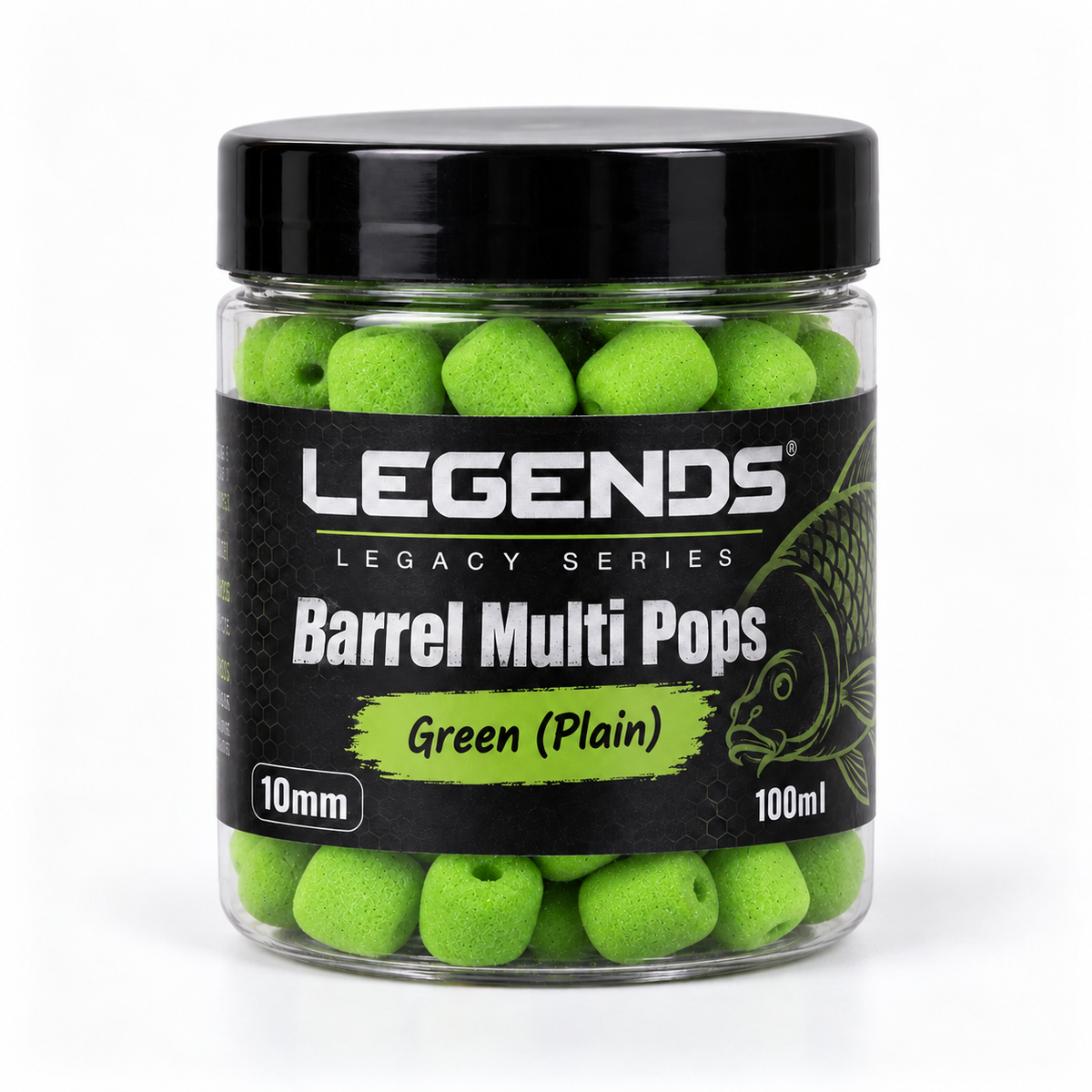 Legends Legacy Barrel Multi Pops Green Plain 10mm 100ml