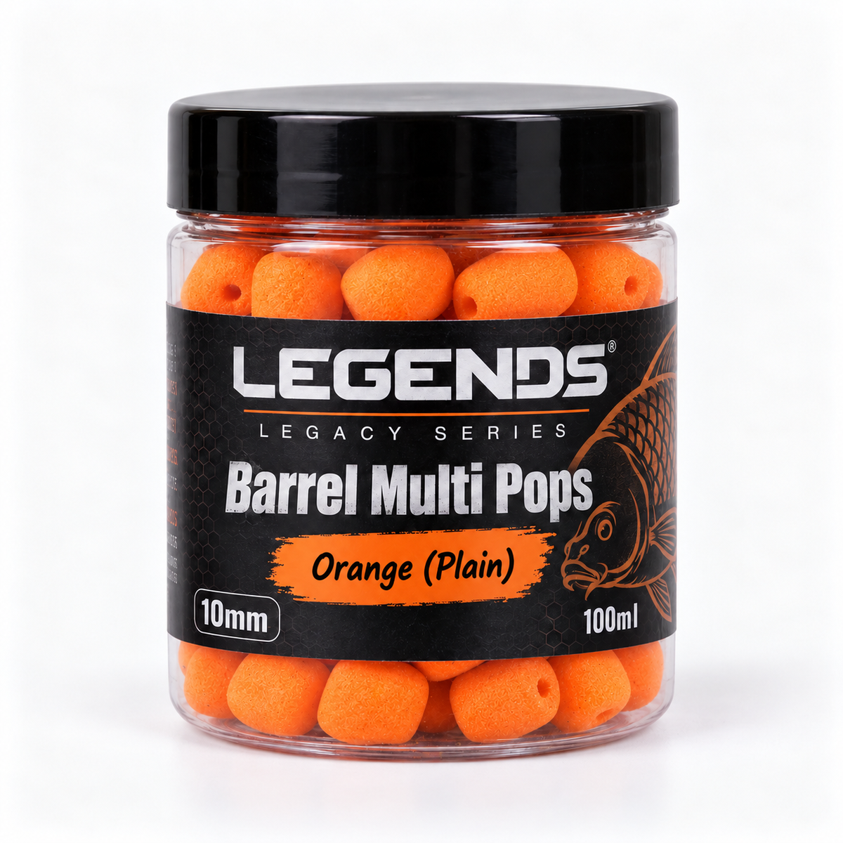 Legends Legacy Barrel Multi Pops Orange Plain 10mm 100ml