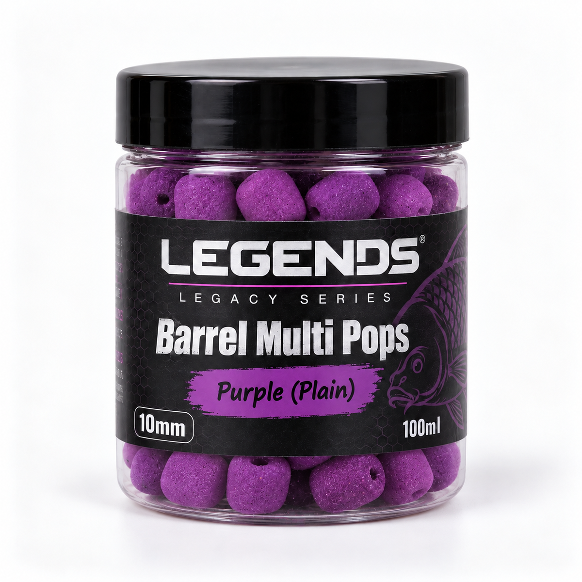 Legends Legacy Barrel Multi Pops Purple Plain 10mm 100ml