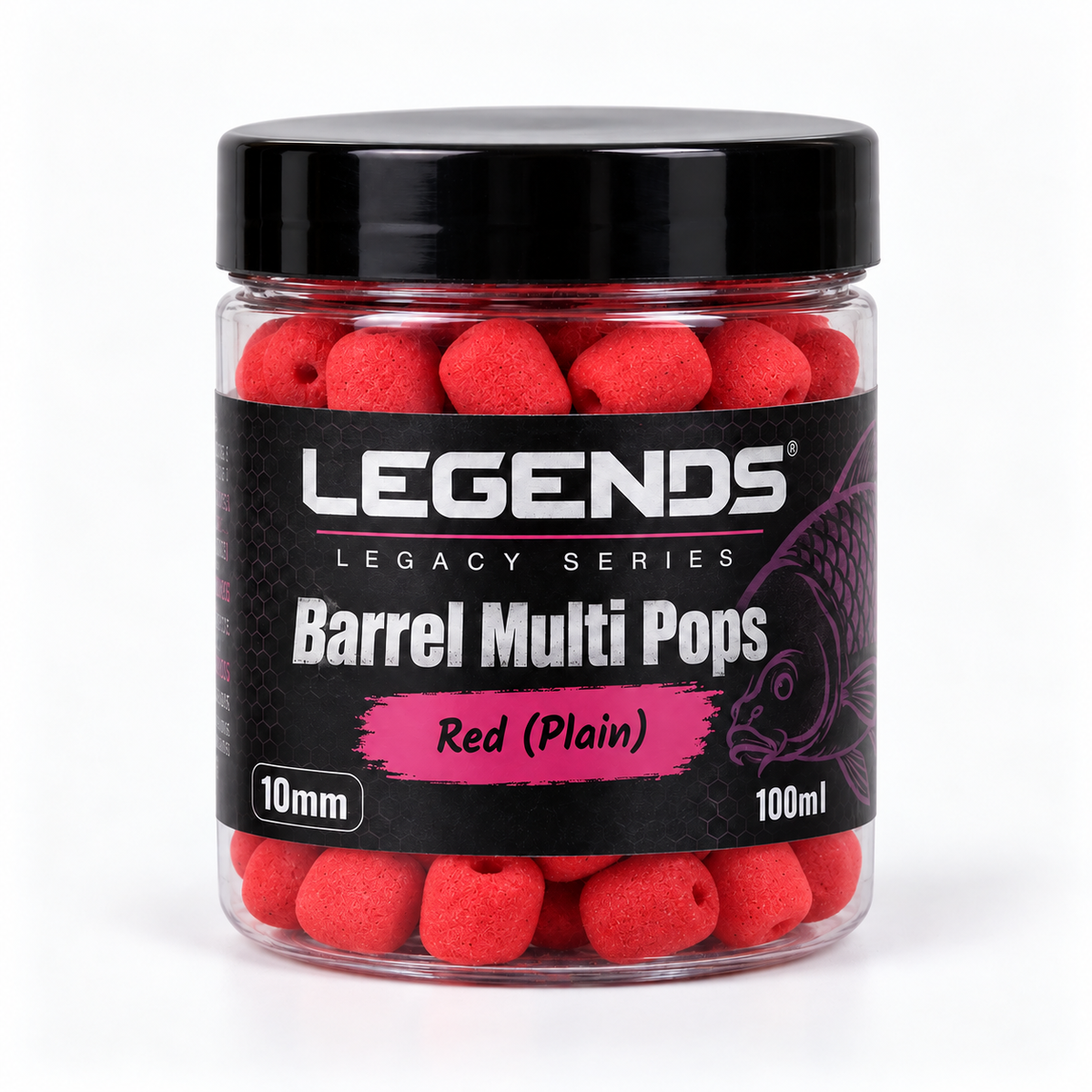 Legends Legacy Barrel Multi Pops Red Plain 10mm 100ml