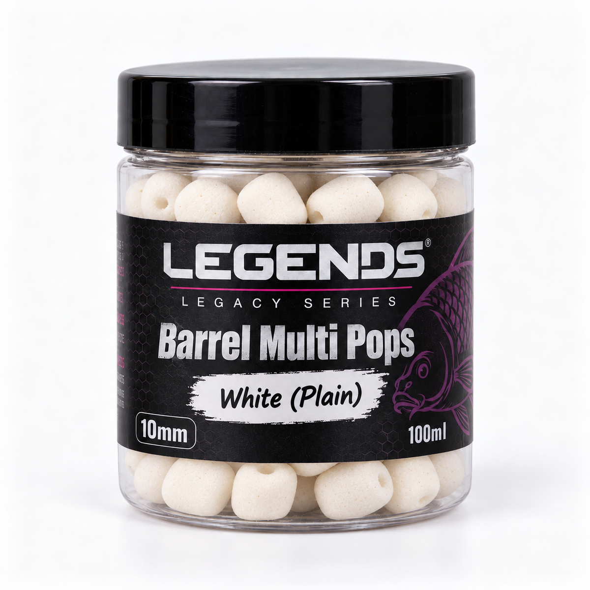 Legends Legacy Barrel Multi Pops White Plain 10mm 100ml