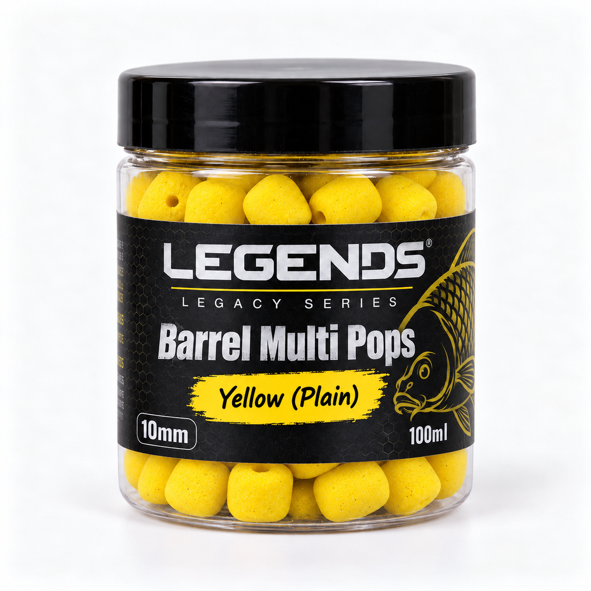 Legends Legacy Barrel Multi Pops Yellow Plain 10mm 100ml