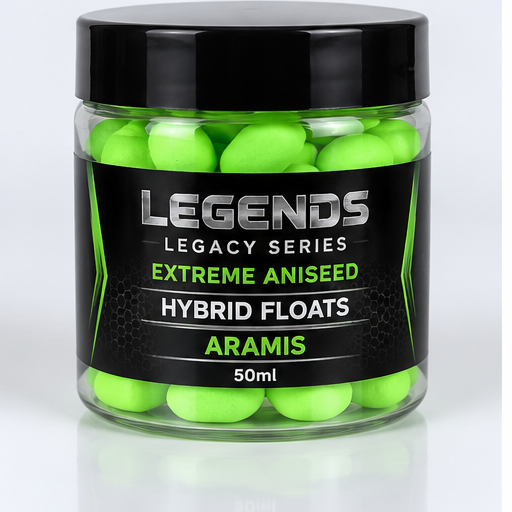 Legends Legacy Extreme Aniseed Aramis Fluoro Green Hybrid Floats 50ml