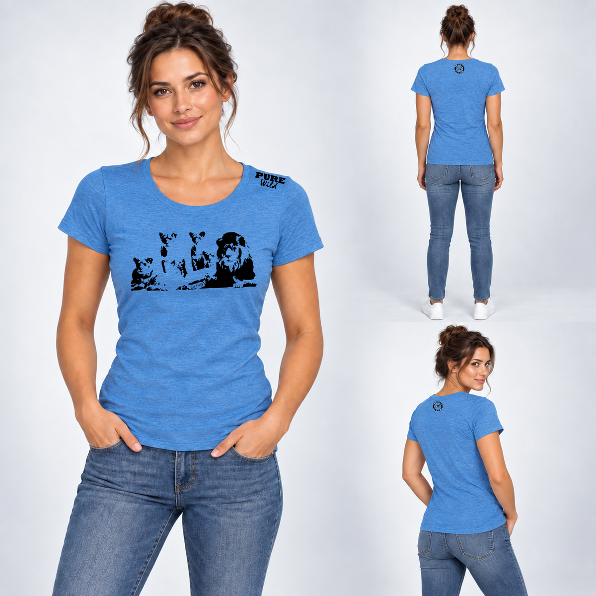 Lion Family T-Shirt For The Ladies