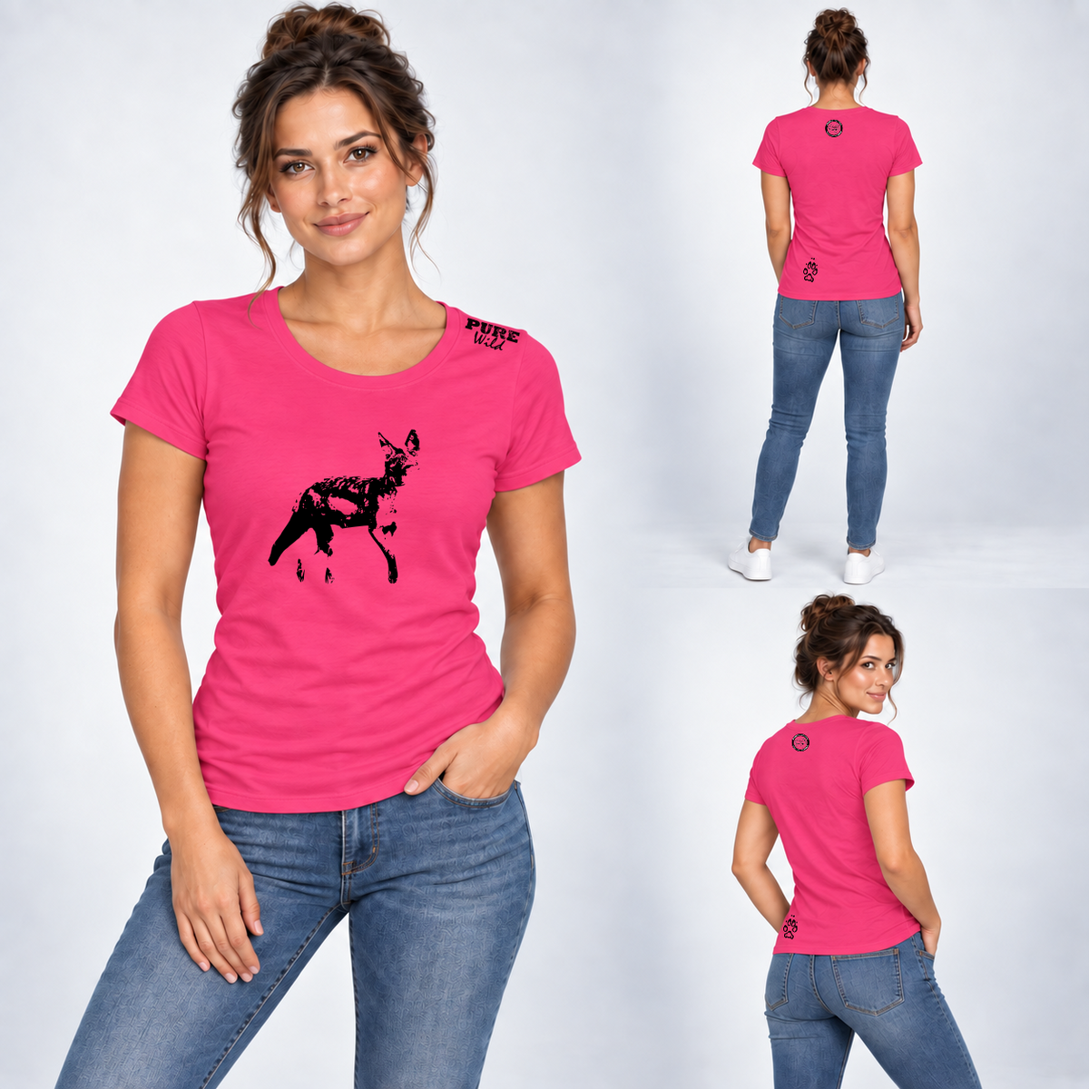 Black-backed Jackal T-Shirt For The Ladies