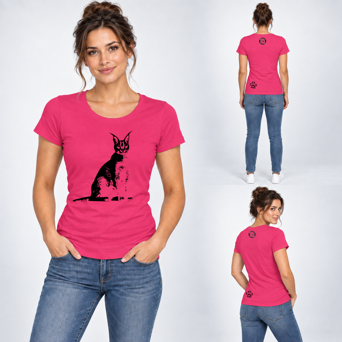 Caracal T-Shirt For The Ladies