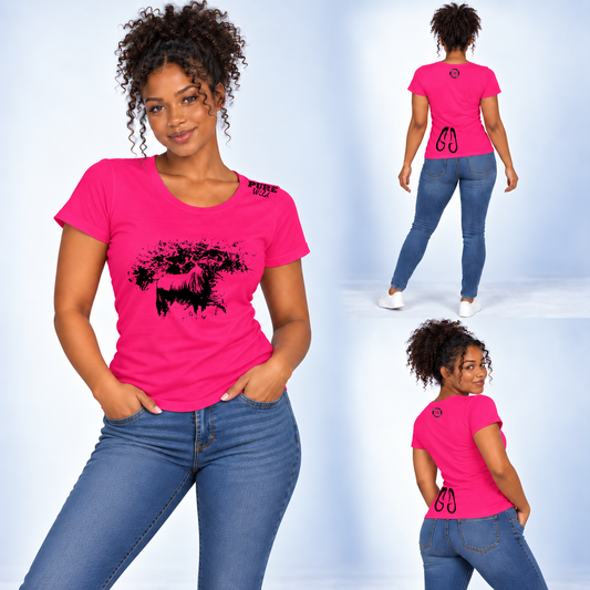 Blue Wildebeest T-Shirt For The Ladies