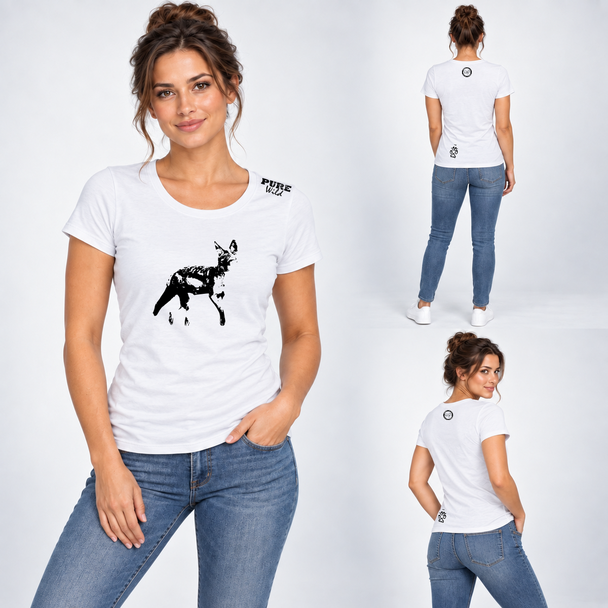 Black-backed Jackal T-Shirt For The Ladies