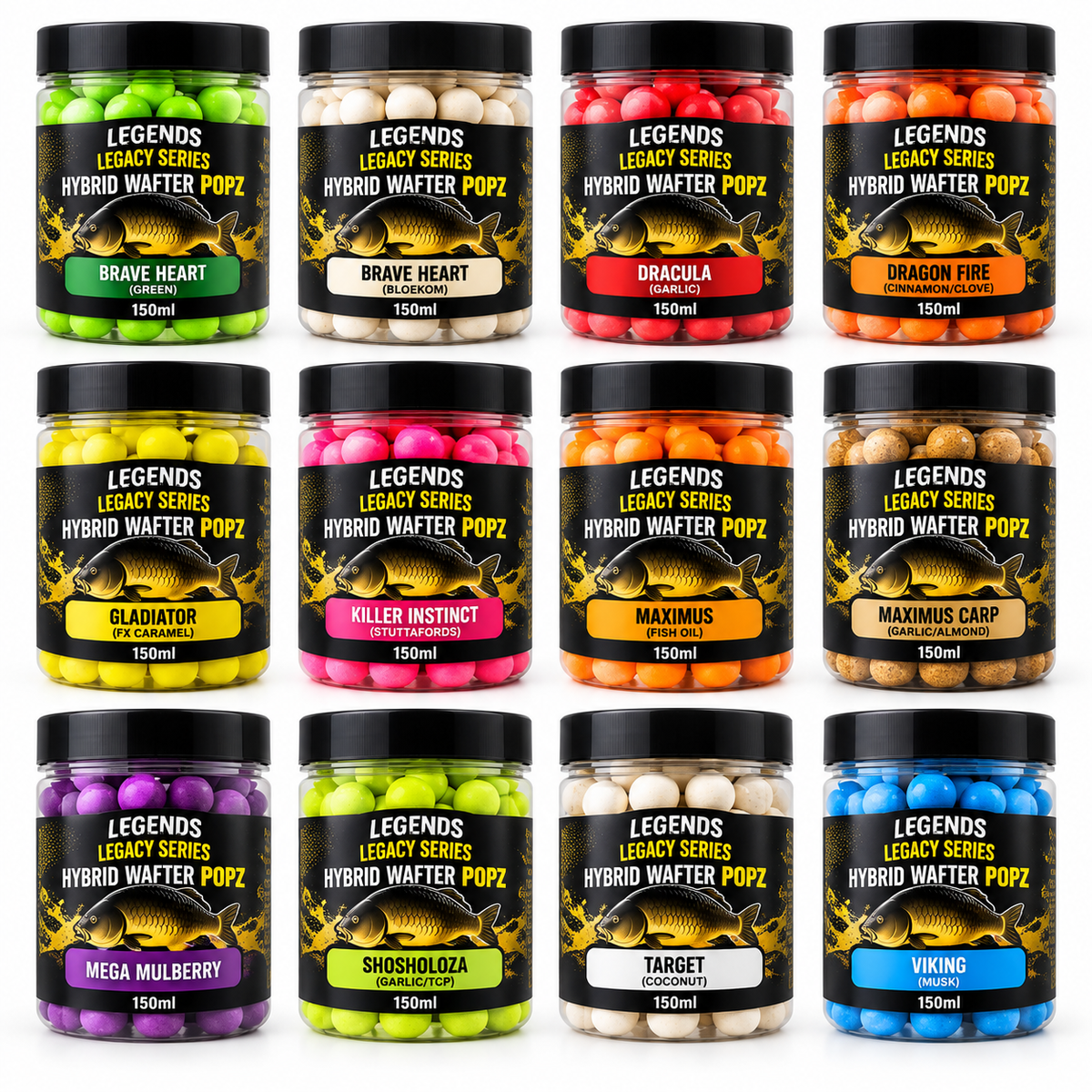 Legends Legacy Hybrid Wafter Popz 150ml range