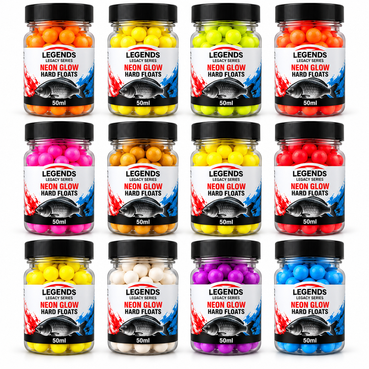 Legends Legacy Neon Glow Hard Floats 50ml range